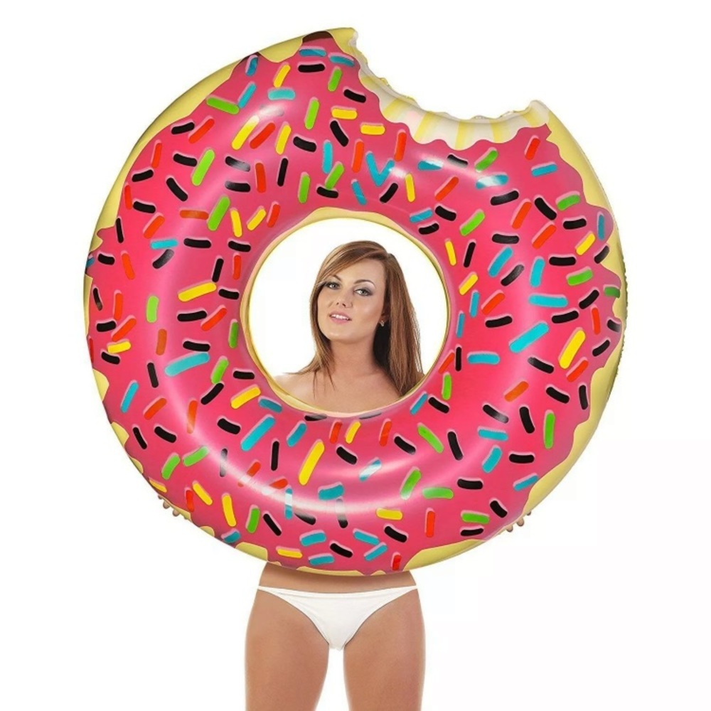 Strawberry doughnut floaty for pool water 60cm brand new